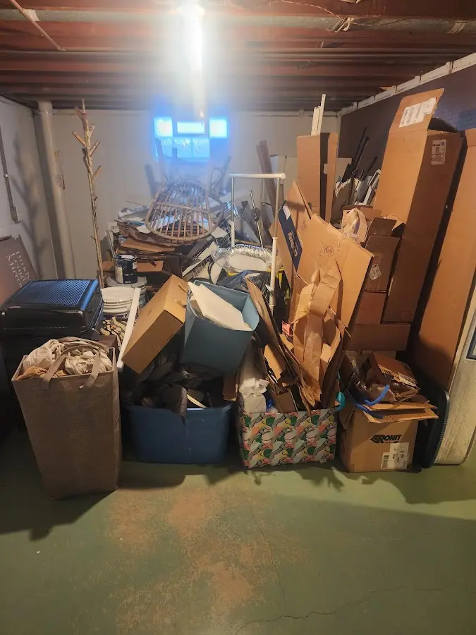 Roll-off dumpster container at job site for Construction Dumpster Rental in Ruscombmanor